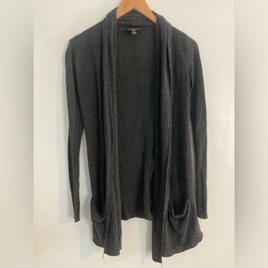Cozy Grey Cowl Neck Cardigan